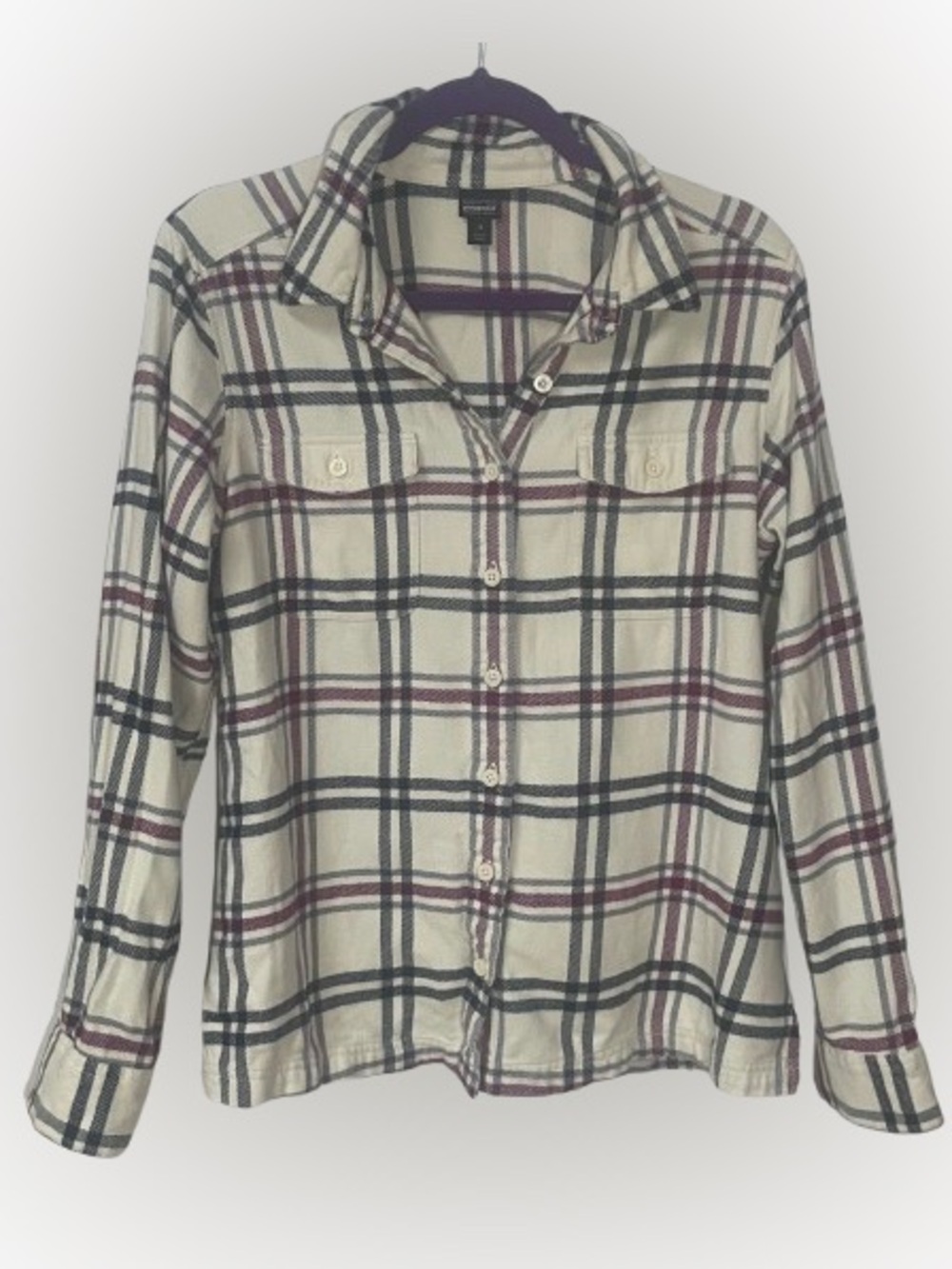 Patagonia Shirt Women’s 10 Organic Cotton Flannel Button Front Gorpcore Outdoor